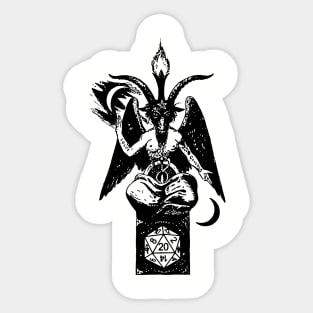 Dungeons and Dragons I (Monochrome). Sticker